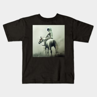 Astronaut and Horse Kids T-Shirt